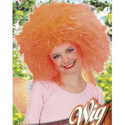 Widmann SRL Fee pruik oranje kinderen