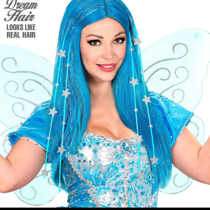 Widmann SRL Feeënpruik blauw met sterren