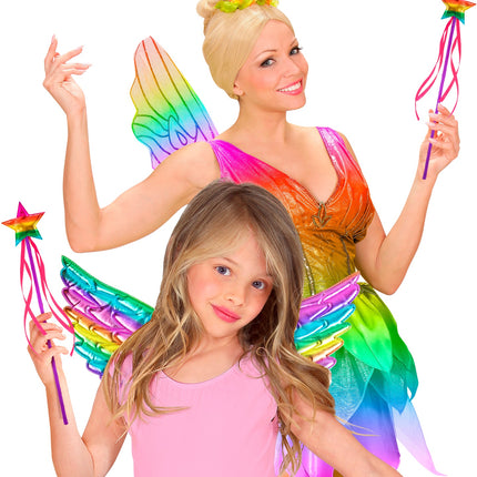 Widmann SRL Feeënstaf regenboog