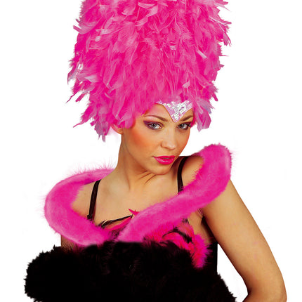 Widmann SRL Fel roze dunne boa