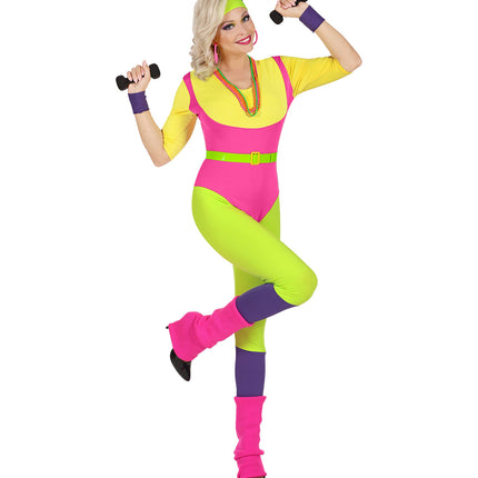 Widmann SRL Fitness instructrice kostuum 80's