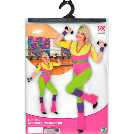 Widmann SRL Fitness instructrice kostuum 80's