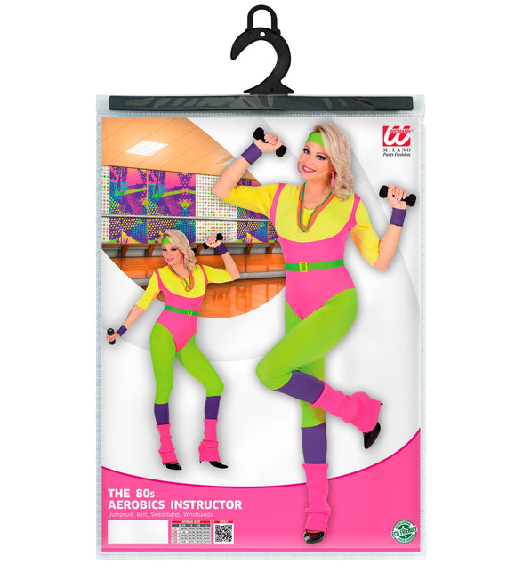 Widmann SRL Fitness instructrice kostuum 80's