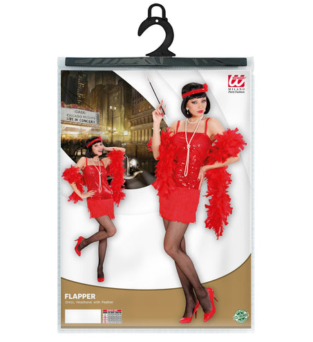 Widmann SRL Flapper Jurk Rood