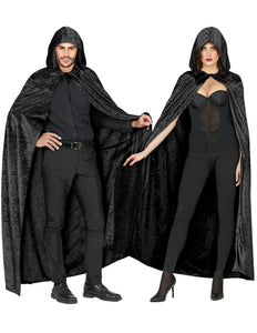 Widmann SRL Fluwelen zwarte cape 150cm luxe