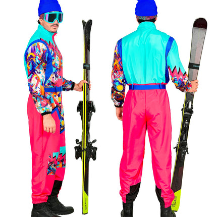 Widmann SRL Fout ski pak snowboarder roze/lichtblauw
