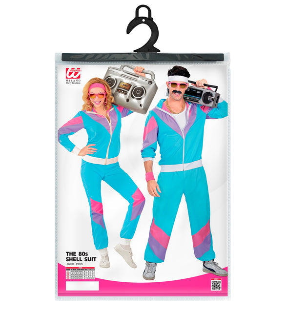 Widmann SRL Fout trainingspak Blauw New kids jaren 80 volwassenen