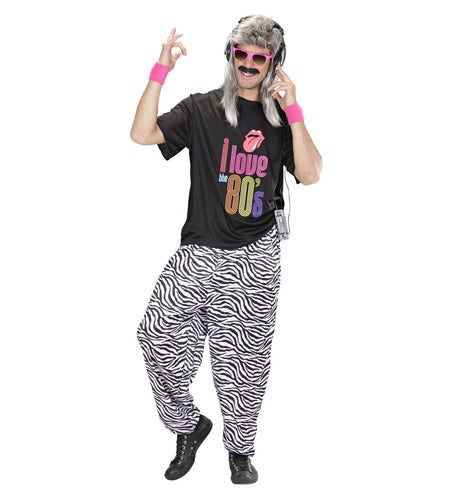 Widmann SRL Foute discobroek zebra print