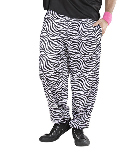 Widmann SRL Foute discobroek zebra print