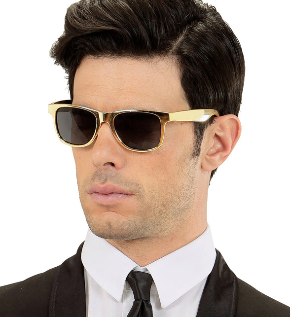 Widmann SRL Foute gouden bril karakter