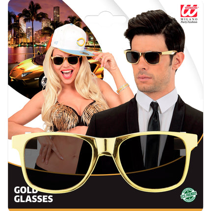 Widmann SRL Foute gouden bril karakter