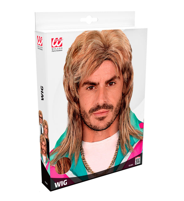 Widmann SRL Foute pruik met matje bruin