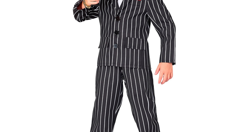 Widmann SRL Gangster kostuum krijtstreep kinderen