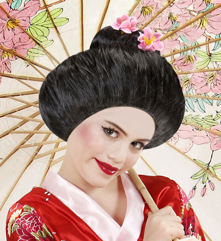 Widmann SRL Geisha pruik kind voor Japanse kleding