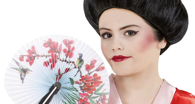 Widmann SRL Geisha pruik kind voor Japanse kleding