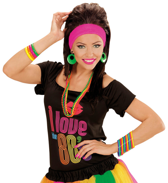 Widmann SRL Gekleurde parelkettingen neon disco