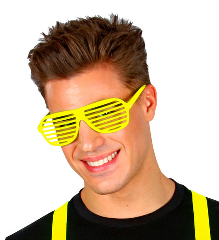 Widmann SRL Gele bril met luikjes