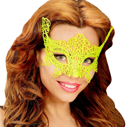 Widmann SRL Gele oogmasker van metaal