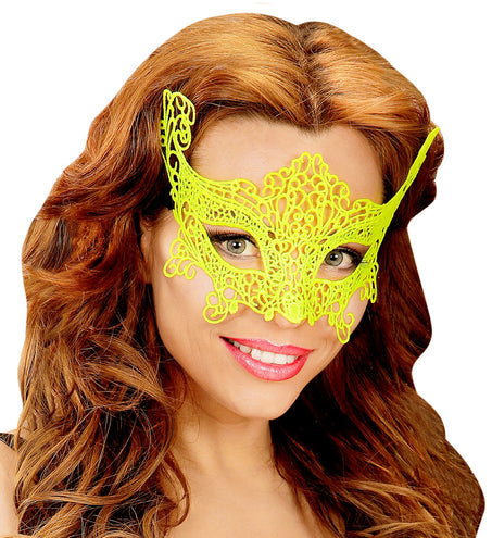 Widmann SRL Gele oogmasker van metaal