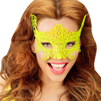 Widmann SRL Gele oogmasker van metaal