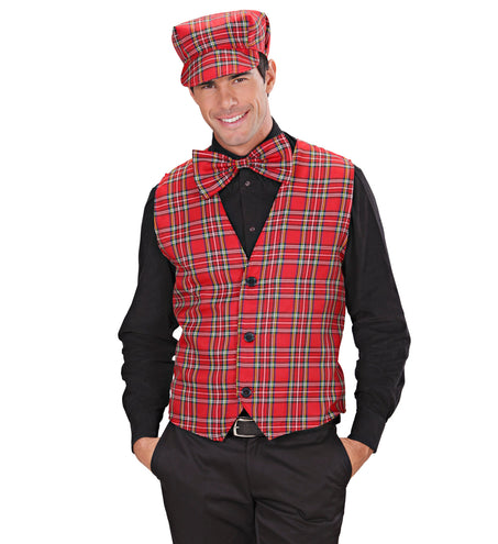 Widmann SRL Geruit vest Tartan motief rood