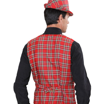 Widmann SRL Geruit vest Tartan motief rood