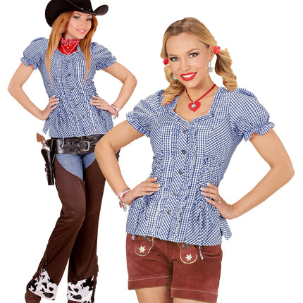 Widmann SRL Geruite blouse Katja