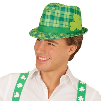 Widmann SRL Geruite St. Patricks Fedora hoedjes