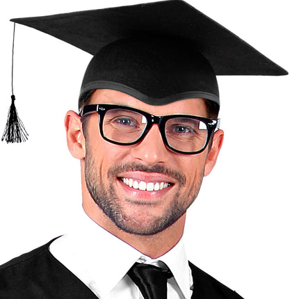 Widmann SRL Geslaagd hoed afgestudeerd zwart