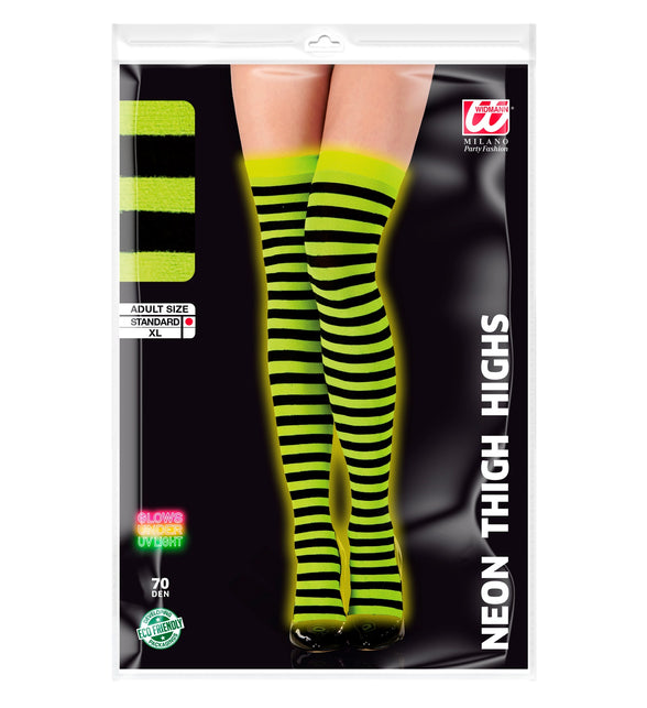 Widmann SRL Gestreepte kniekous geel zwart