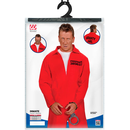 Widmann SRL Gevangenen overall met handboeien