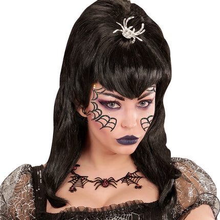 Widmann SRL Gezicht sticker festival spin glitter