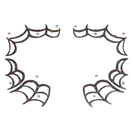 Widmann SRL Gezicht sticker festival spin glitter