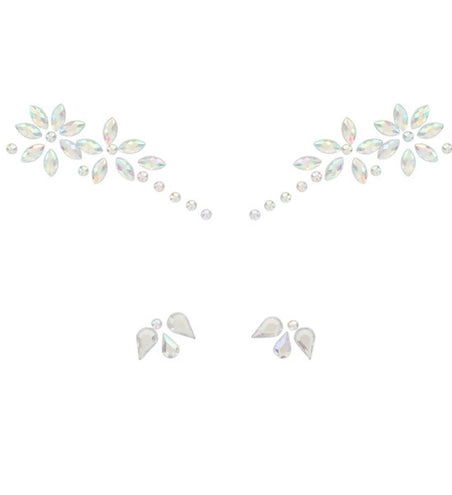 Widmann SRL Gezichtsdecoratie bloemen Finn