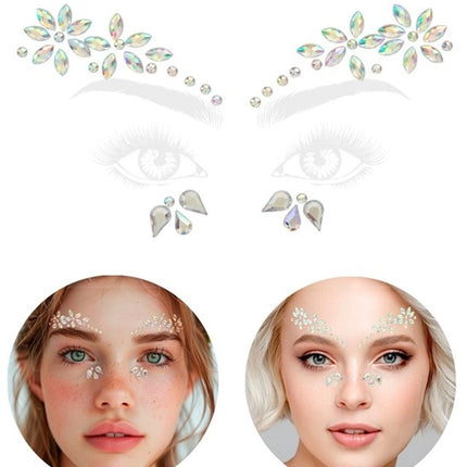 Widmann SRL Gezichtsdecoratie bloemen Finn