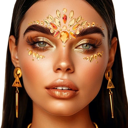 Widmann SRL Gezichtsdecoratie goud Mees