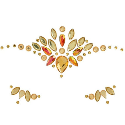 Widmann SRL Gezichtsdecoratie goud Mees