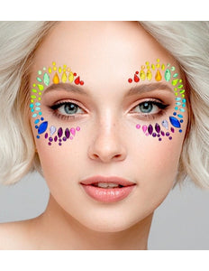 Widmann SRL Gezichtsdecoratie regenboog Lotte