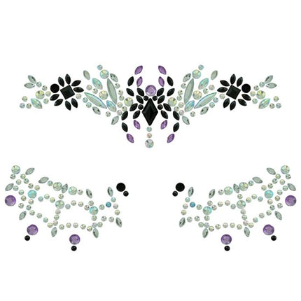 Widmann SRL Gezichtsdecoratie spinnenweb en spin Emma