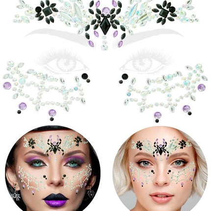 Widmann SRL Gezichtsdecoratie spinnenweb en spin Emma