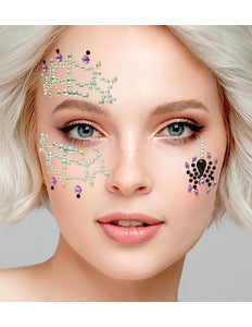 Widmann SRL Gezichtsdecoratie spinnenweb en spin Evae