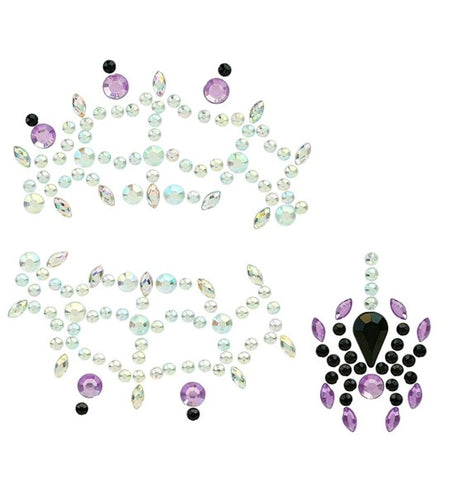 Widmann SRL Gezichtsdecoratie spinnenweb en spin Evae