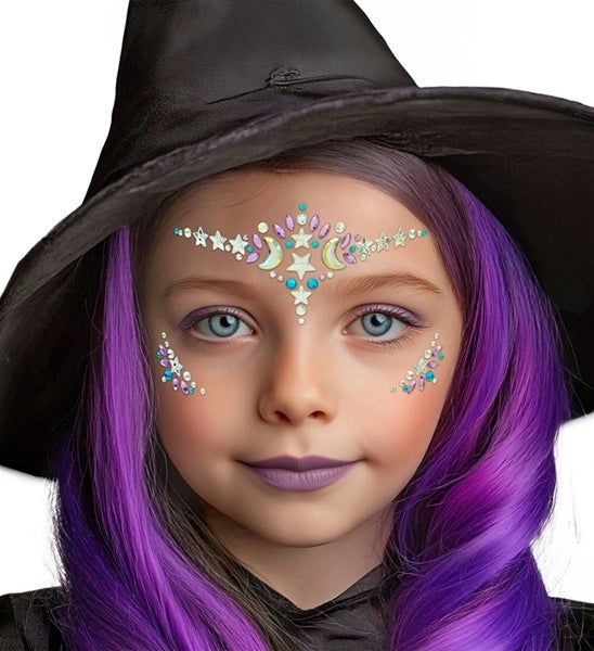 Widmann SRL Gezichtsdecoratie tovenaar / heks Milan kind