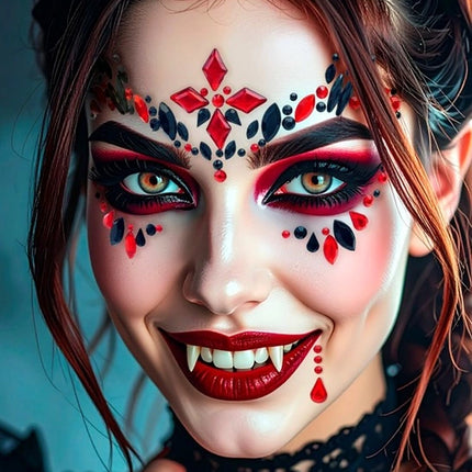 Widmann SRL Gezichtsdecoratie vampier Noah