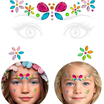 Widmann SRL Gezichtsdecoratie vlinder Lara kind