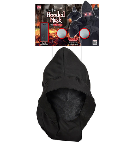 Widmann SRL Gezichtsloos Masker Met Kap Rood Licht