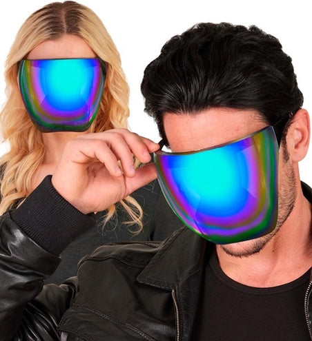 Widmann SRL Gezichtsscherm spiegellens blauw/paar Sem