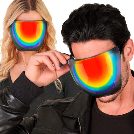 Widmann SRL Gezichtsscherm spiegellens regenboog Milan