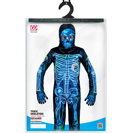 Widmann SRL Giftig skelet blauw/zwart