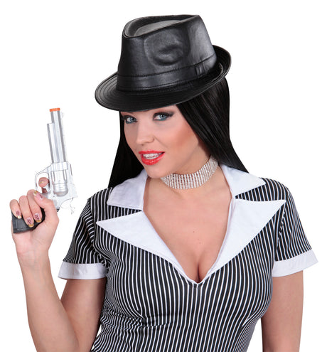 Widmann SRL Gleufhoedje zwart Lederlook